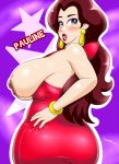 1girl ass big_breasts blue_eyes breasts donkey_kong_(series) female_only nintendo nipples pauline pauline_(super_mario_odyssey) speeds super_mario_bros. super_mario_odyssey