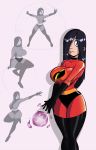 big_breasts breasts disney j-squared j-squared_(artist) the_incredibles violet_parr