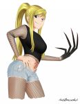  1girl big_breasts blue_eyes breasts corruption female female_only fullmetal_alchemist katzueki lust lust_(fullmetal_alchemist) possession solo winry_rockbell yellow_hair 