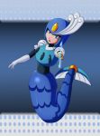  1girl female_only mega_man mega_man_9 mermaid razorkun rockman rockman_9 smile splash_woman trident weapon 