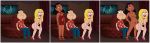 1boy 2girls american_dad comic family_guy francine_smith frost969 glenn_quagmire linda_memari