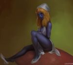 1girl blue_skin female_only isatan smurfette solo_female the_smurfs