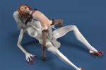  1futa 1girl 3d brown_hair duo female futanari futanari_on_female gif gif_author hair human loop makeup original original_character pale-skinned_female penetration redhead reverse_cowgirl_position sex size_difference stomach_bulge white_skin 