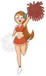 big_breasts blue_eyes breasts cheerleader danny_phantom freeman2 jasmine_fenton orange_hair