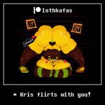 1girl 2d ass_up bimbo bimbo_lips deltarune digital_media face_down_ass_up female female_human female_only huge_ass huge_breasts jack-o_pose kris_(deltarune) kris_(female)_(deltarune) kris_(light_world_form)_(deltarune) legs lipstick lothkafas patreon patreon_username solo solo_female spread_legs thick_ass thick_thighs undertale_(series) video_game_character video_games