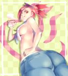 breasts flannery pokemon sideboob topless towel