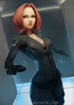 1girl avengers black_widow marvel natasha_romanoff souracid_(artist) tagme