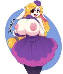 1girl 2019 absurd_res anthro areola big_breasts blonde_hair braided_hair breasts broodals buckteeth bunybunyboi clothed clothing digital_media_(artwork) exposed_breasts eyelashes eyeshadow fully_clothed furry gloves hair hariet_(mario) high_res huge_breasts lagomorph long_hair looking_at_viewer makeup mammal nintendo nipples open_mouth red_eyes super_mario_bros. super_mario_odyssey teeth video_games