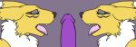 1girl ambiguous_gender anthro canine closed_eyes digimon disembodied_penis edit fox fur furry gif licking male mammal markings oral ouisch penis penis_lick purple_penis renamon sex simple_background tongue tongue_out white_fur yellow_fur