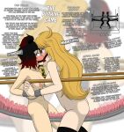  1girl bdsm extreme_content female_masturbation forced_orgasm forced_partners high_resolution improvised_gag incest masturbation pshyzo ruby_rose rwby yang_xiao_long 