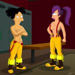  amy_wong big_breasts boots breasts dat_ass futurama panties pants philip_j._fry spider-matt turanga_leela 