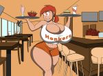 big_breasts brand_name_imitation breasts cleavage drinking_straw hooters pink_eyes the_fairly_oddparents tomkat96 vicky_(fop)