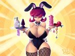  anal_beads ballgag big_breasts breasts bunny_girl bunnysuit butt_plug cleavage condom dildo don_ko gaz invader_zim lube 