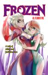 2_girls anna_(frozen) big_breasts breasts comic cover_page elsa female female_only frozen_(movie) incest okamisaga wulfsaga yuri