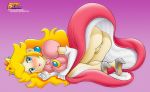 1_girl 1girl 2018 anus artist_name ass bent_over blonde blonde_hair blue_eyes blush bottomless brooch crown dress dress_lift earrings eyelashes female female_focus female_only gloves hair high_heels high_res lipstick long_blonde_hair long_gloves long_hair looking_at_viewer nintendo no_panties patreon princess_peach pussy royalty sakurakasugano sakusakupanic solo_focus super_mario_bros. web_address white_gloves