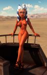 1girl ahsoka_tano big_breasts breasts clone_wars female female_only kondaspeter nipples nude solo star_wars star_wars:_the_clone_wars teen teenage_girl togruta young_adult