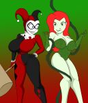 batman_(series) big_breasts breasts dc_comics harley_quinn poison_ivy tomkat96