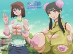  big_breasts breasts greengiant2012 mazaki_anzu nipples tea_gardner vivian_wong yu-gi-oh! yuu-gi-ou 