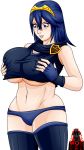  alluring big_breasts breasts cleavage female_abs fire_emblem fire_emblem:_kakusei fire_emblem_awakening lucina underboob war-off-evil 