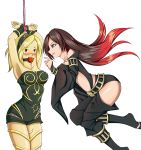  ball_gag big_breasts bondage breasts crow_(gravity_daze) dragon-burst dragon-burst_(artist) gravity_daze gravity_rush kat_(gravity_rush) kitten_(gravity_daze) raven_(gravity_rush) 