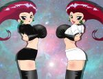 ass big_ass big_breasts breasts game_freak huge_breasts humans_of_pokemon jessie_(pokemon) long_hair lupus musashi_(pokemon) nintendo pokemon pokemon_(anime) pokemon_(game) purple_hair team_rocket