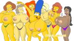  big_breasts breasts edna_krabappel helen_lovejoy huge_breasts lurleen_lumpkin manjula_nahasapeemapetilon marge_simpson maude_flanders maxtlat milf mindy_simmons nipples nude panties the_simpsons yellow_skin 