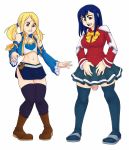  big_breasts breasts dabunnox fairy_tail futanari genderswap intersex lucy_heartfilia trap wendy_marvell white_background 