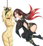  ball_gag big_breasts bondage breasts crow_(gravity_daze) dragon-burst dragon-burst_(artist) gravity_daze gravity_rush kat_(gravity_rush) kitten_(gravity_daze) nipples nude pussy raven_(gravity_rush) 