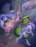 2girls amy_rose anal_penetration animal_ears big_breasts bikini breasts cum dr_robotnik freedom_planet from_behind furry green_eyes hair long_hair lord_brevon multiple_girls nipples penis pink_eyes pink_hair purple_hair pussy sash_lilac sega sex short_hair sonic_the_hedgehog_(series) text the_other_half underwater