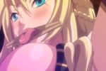  bare_shoulders blonde_hair blue_eyes breasts gif gif hetero long_hair mashou_no_nie mashou_no_nie_3 mireille_von_austria nipples rape 