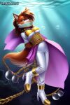 1girl ai_generated archie_comics bondage bound_and_gagged cloth_gag drowning female female_character fiona_fox fox hugotopdog over_the_mouth_gag peril sega solo sonic_(series) sonic_the_hedgehog_(archie) sonic_the_hedgehog_(comics) sonic_the_hedgehog_(series) tied_up underwater underwater_peril