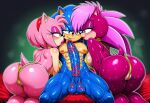 ai_generated amy_rose mobian_(species) sonia_the_hedgehog sonic_the_hedgehog_(series) sonic_underground tagme