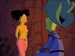  amy_wong breasts erect_nipples futurama kif_kroker topless yoga_pants 