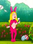  american_dad breasts bunnysuit erect_nipples francine_smith no_bra no_panties shaved_pussy thighs 