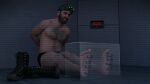 1boy 2026 arms_behind_back blender blender_(software) body_hair boots boots_removed captured facial_hair gif gif gif hairy_chest headgear helpless helpless_hero herrtickle human human_male interrogation male male_feet male_tickling rainbow_six_siege sam_fisher solo_human solo_male tickling underwear_only