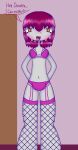  1boy 1femboy absurd_res bluesky bluesky_link blush bra crossdressing curiousleviathan english_text fishnet_thighhighs fishnets garter_belt lingerie navel otoko_no_ko otokonoko panties pink_bra pink_panties short_hair speech_bubble stockings suggestive sweat underwear underwear_only yellow_eyes yuki_(dcaf) 