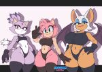  3girls 5_fingers absurd_res accessory alternate_costume alternate_form amber_eyes amy_rose angry anthro anthrofied artist_name back_wings bat big_breasts biped black_nose blaze_the_cat blue_eyeshadow bra breast_size_difference breasts cleavage closed_smile clothed clothed_anthro clothed_female clothing countershade_face countershade_torso countershading curvy_figure cute_fangs dark_clothing dipstick_tail domestic_cat eulipotyphlan eyelashes eyeshadow fangs felid feline felis female female_anthro fingers forehead_gem fully_clothed fully_clothed_anthro fully_clothed_female gem gesture gionnics gloves green_eyes group hair_accessory hairband hand_gesture handwear happy hedgehog high_res huge_breasts huge_hips iris legwear makeup mammal markings mascara medium_breasts mouth_closed navel pink_quills pupils quill_hair red_hairband redesign rouge_the_bat sega shadow simple_background skindentation small_breasts small_nose small_waist smile smiling_at_viewer smug smug_face smug_grin snout sonic_the_hedgehog_(series) sports_bra stockings tail tail_markings teeth text thick_thighs thong trio underwear v_sign voluptuous voluptuous_anthro voluptuous_female wearing_gloves white_background wide_hips wings 