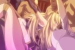  anime bare_shoulders blonde_hair blue_eyes breasts fellatio gif hentai hetero long_hair mashou_no_nie mashou_no_nie_3 mireille_von_austria multiple_boys oral rape 