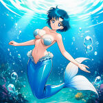1girl adult_swim alluring ami_mizuno big_breasts bishoujo_senshi_sailor_moon bishoujo_senshi_sailor_moon_r bishoujo_senshi_sailor_moon_r_the_movie bishoujo_senshi_sailor_moon_s bishoujo_senshi_sailor_moon_s_the_movie bishoujo_senshi_sailor_moon_supers bishoujo_senshi_sailor_moon_supers_the_movie blue_eyes blue_hair cleavage female mermaid solo toei_animation toonami underwater viz_media wolf_(artist)