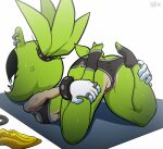 1girl 1girl anthro ass ass_up boob_squish bra feet furry panties sega sonic_the_hedgehog_(series) sports_bra stretching surge_the_tenrec yoga yoga_pose