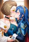  2_girls ai_generated blue_hair blush breast_grab breast_press brown_hair closed_eyes fire_emblem fire_emblem:_three_houses fire_emblem_awakening grabbing_breasts huge_breasts intelligent_systems kissing long_hair lucina lucina_(fire_emblem) manuela_casagranda mature_female multiple_females multiple_girls nintendo short_hair squeezing yuri 