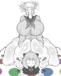 1futa 1girl anya_forger ass ass_grab big_ass big_breasts breasts erection futanari huge_ass huge_breasts my_hero_academia shounen_jump spy_x_family thanuki toga_himiko