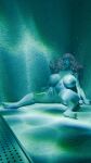 1girl bubbles drowned elden_ring female nude pool ranni_the_witch solo underwater voyage_tales witch