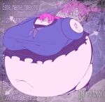  1girl antennae friday_night_funkin hyper inflation pigtails pink_hair twitter_user_oc twitter_user_sona unknown_artist unknown_source wyatt_(deevvvious) 