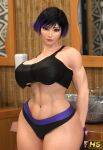  1girl 1girls 3-d 3d abs artist_logo artist_signature artist_watermark athletic athletic_female bandai_namco bangs big_breasts black_bra black_hair black_panties black_underwear bra breasts casual cleavage color colored curvaceous curvy curvy_female curvy_figure duo_gale facing_forward facing_viewer female_focus female_only femme_fatale fingerless_gloves full_color gloves hagiwara_studio hair handwear hips human japanese japanese_female legs light-skinned_female light_skin looking_at_viewer multicolored_hair muscular muscular_female nail_polish nails namco namco_bandai panties reina reina_(tekken) reina_mishima seductive seductive_pose solo_female solo_focus sports_bra sportswear standing standing_up tekken tekken_8 thick_thighs thighs toned toned_female toned_stomach twitter underwear video_game video_game_character video_game_franchise video_games voluptuous voluptuous_female watermark 