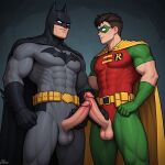 2boys batman batman_(series) big_penis dc_comics gay male_only robin sloppyai