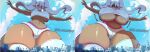 1girl ass assquake big_ass big_breasts blazinxgen breasts city_destruction debris destruction earthquake falling_debris giantess gigantic_ass gigantic_breasts huge_ass huge_breasts