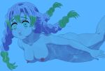  1girl arthur4272 female kimetsu_no_yaiba mitsuri_kanroji nude solo tagme underwater 