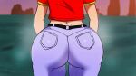 1girl 1girls animated ass_focus big_ass blakk_m.a.t bouncing_ass bubble_ass dragon_ball dragon_ball_gt female female_focus gif huge_ass jeans pan_(dragon_ball) shirt solo twerking 