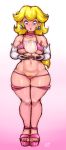 big_breasts blonde_hair breasts crown cum fuckable insanely_hot long_hair nintendo princess_peach pubic_hair randomboobguy super_mario_bros.